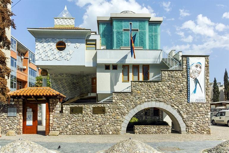 Moeder Teresa Gedenkhuis bezoeken in Skopje, Noord-Macedonië