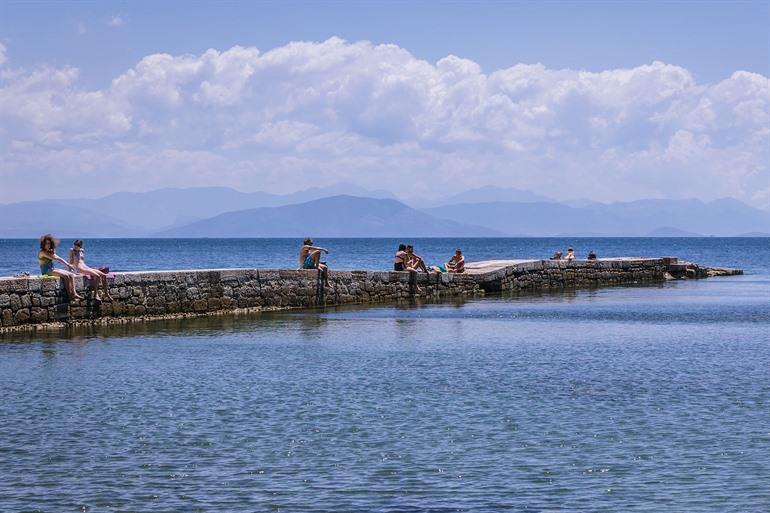 Mon Repos Beach Dock Kardaki in Corfu