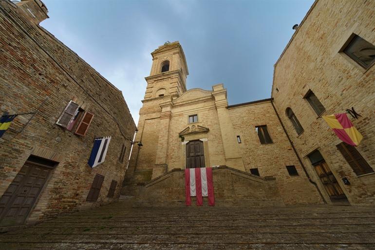 Monterubbiano in Le Marche, Italië