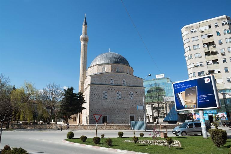 Moskee Ishak Çelebi bezoeken in Bitola, Noord-Macedonië