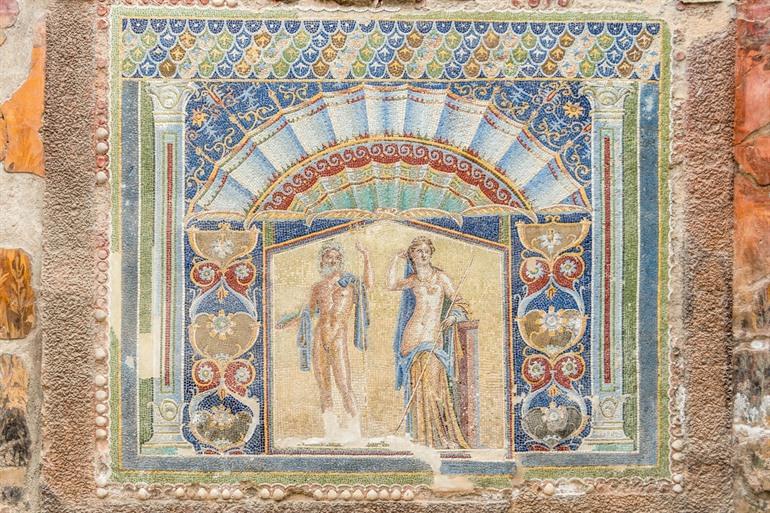Mozaïek Huis van Neptunus in Herculaneum