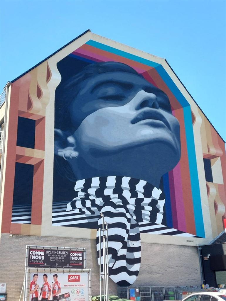Murals en street-art in Oostende: Chrystal Ship