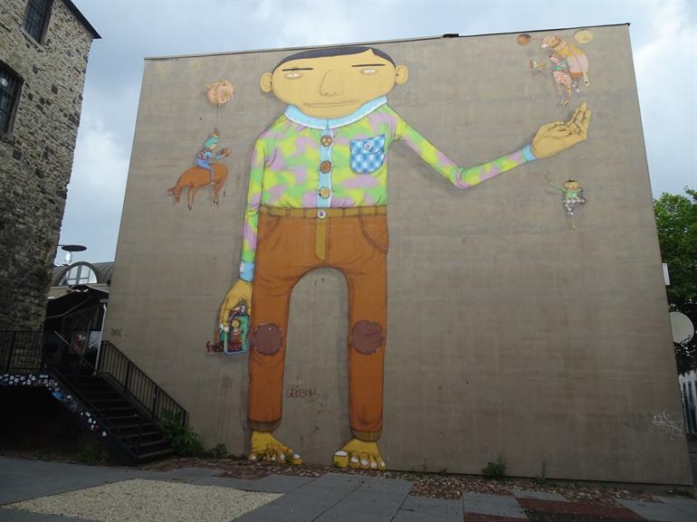 Muurschildering de vreemdeling, Heerlen