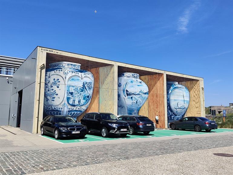 Muurschildering van Leon Keer, Oostende