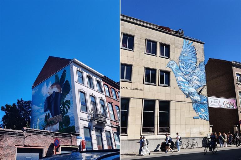 Muurschilderingen in de Justus Lipsiusstraat, Leuven
