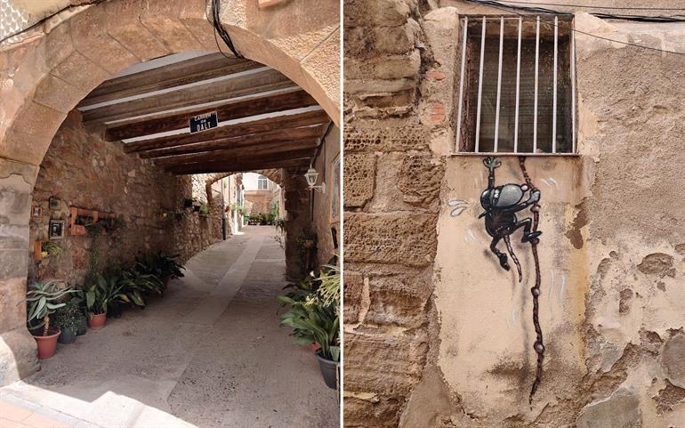 Muurschilderingen in Penelles, Catalonië