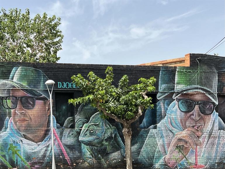 Muurschilderingen in Penelles, Catalonië