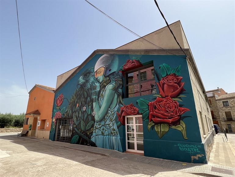 Muurschilderingen in Penelles, Catalonië