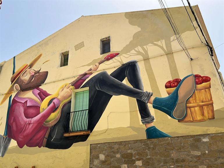 Muurschilderingen in Penelles, Catalonië