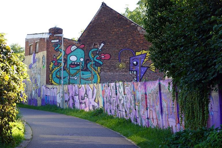 Muurschilderingen langs het Brugbergpad, Leuven