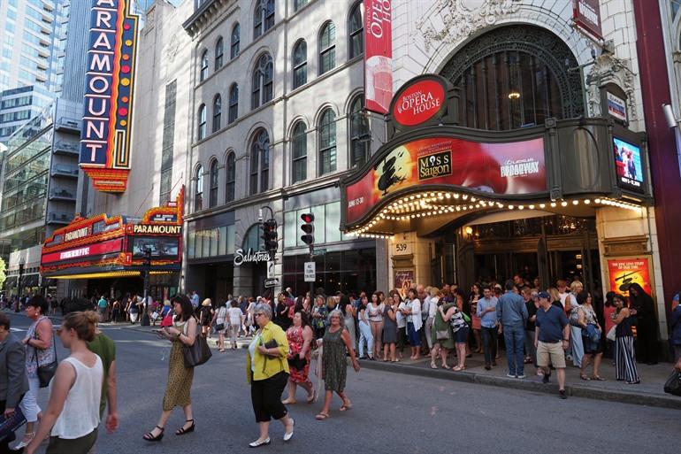 Naar het theater in Boston