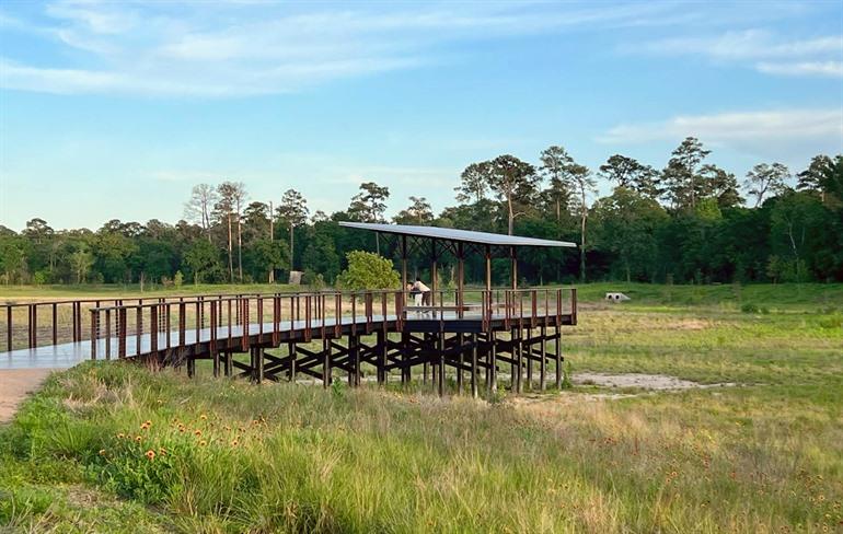 Natuurgebied in Memorial Park