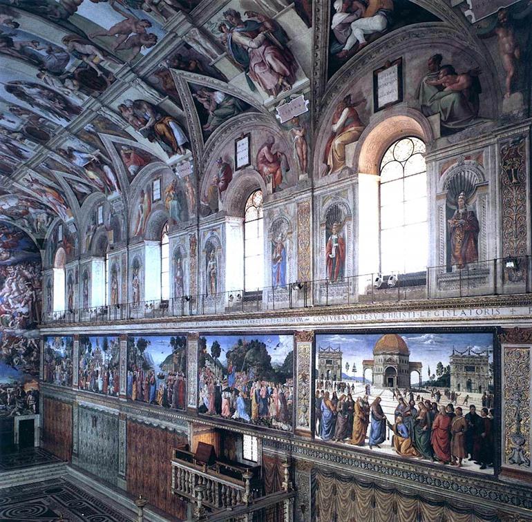 Noordelijke wand van de Sixtijnse Kapel, Rome