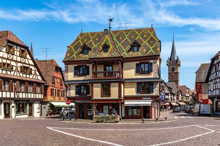 Obernai in de Elzas Vogezen