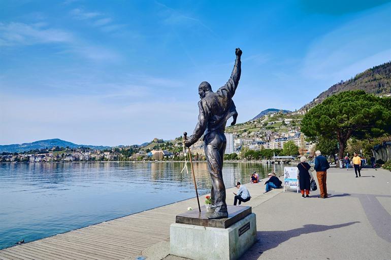 Op de foto met Freddie Mercury, Montreux