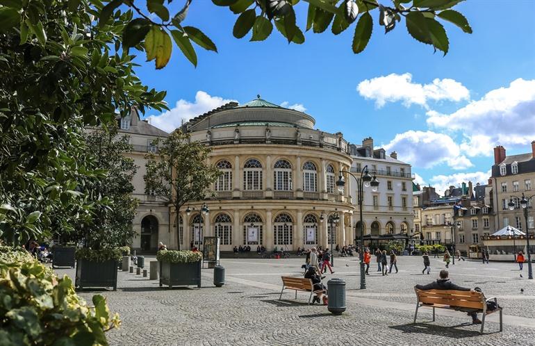 Opera van Rennes op het Place de la Mairie, Rennes
