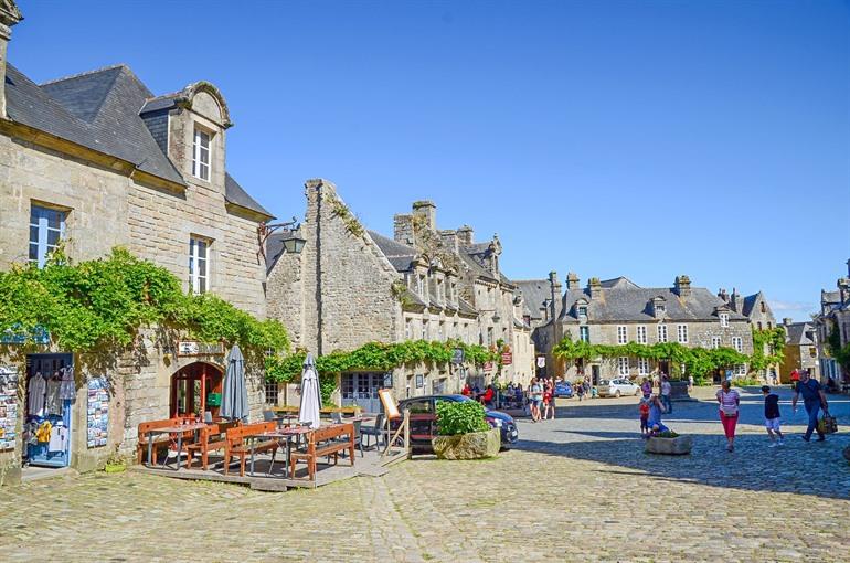 Oude centrum van Locronan, Bretagne