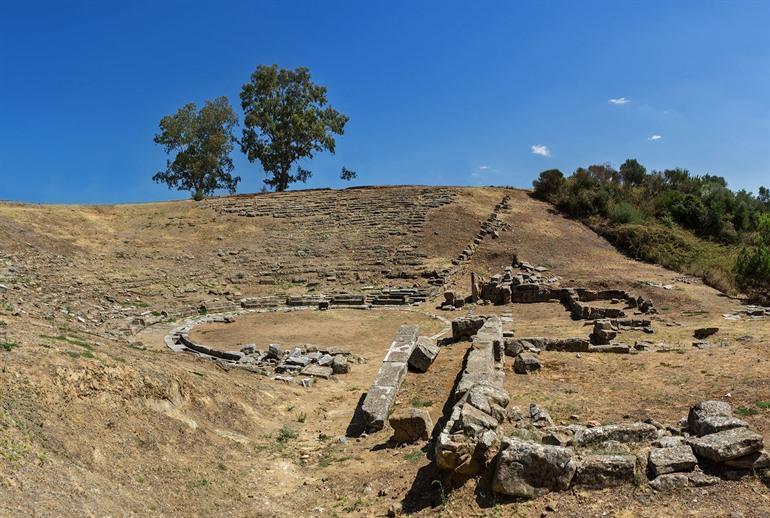 Oude theater van Stratos