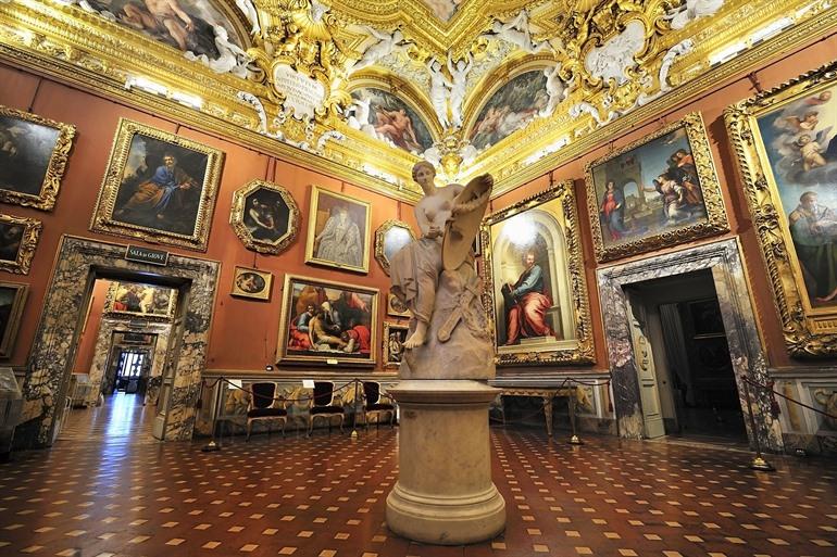 Palazzo Pitti in de Boboli tuinen van Firenze