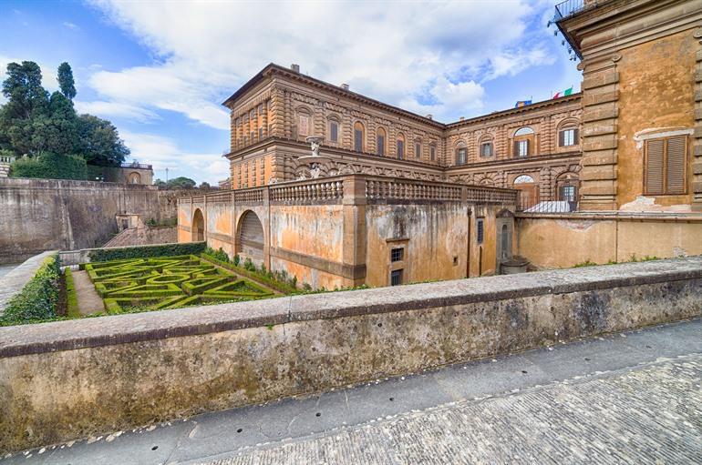 Palazzo Pitti in de Boboli tuinen van Firenze