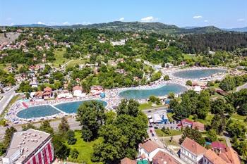 Pannonian Lakes bij Tuzla, Bosnië en Herzegovina
