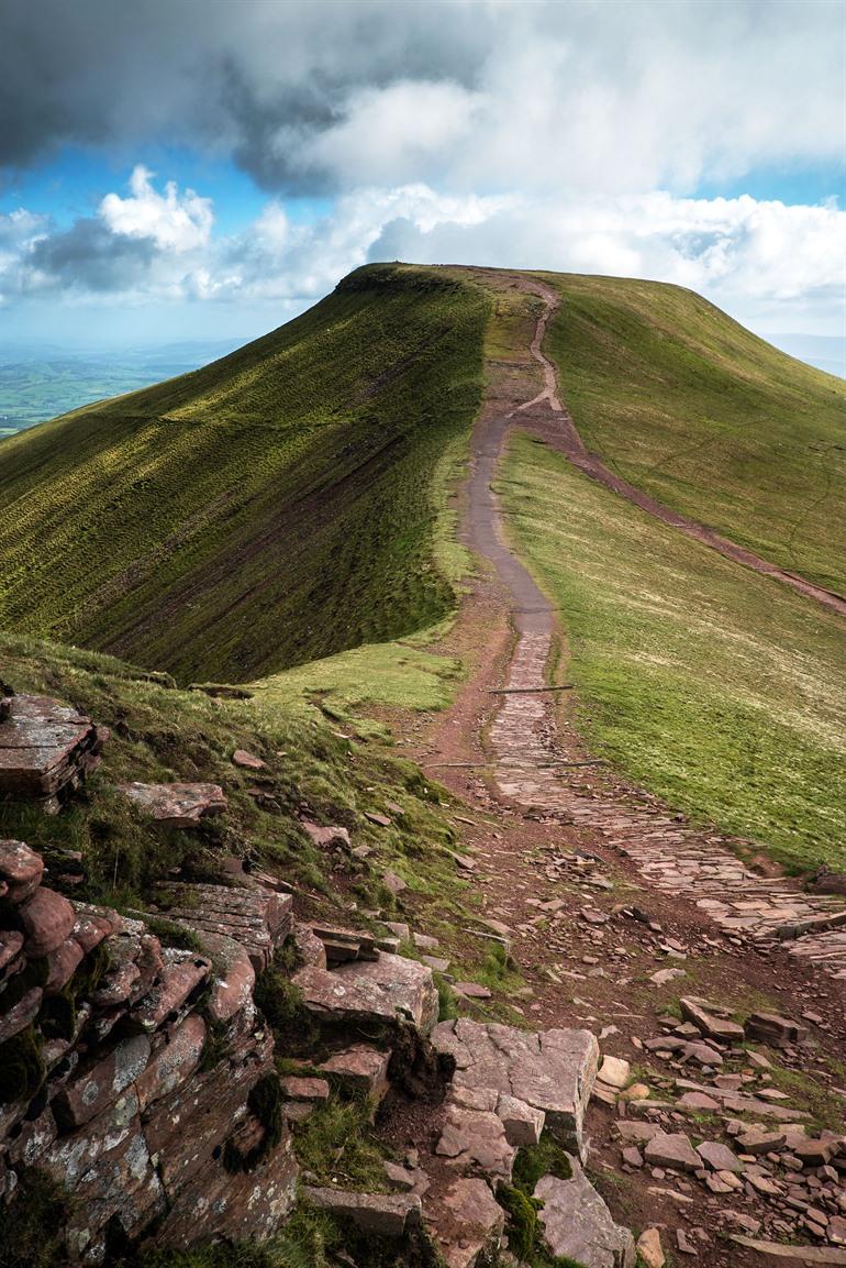 Pen y Fan, de hoogste berg in Zuid-Wales