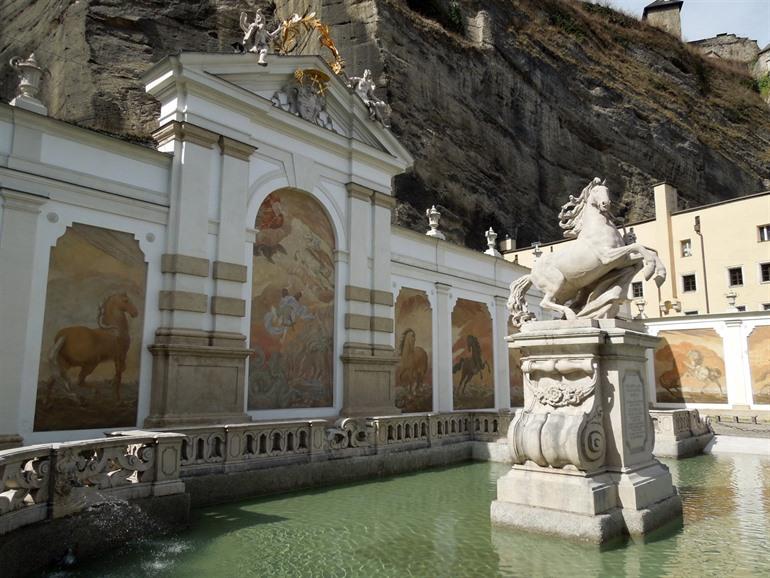 Pferdeschwemme in Salzburg
