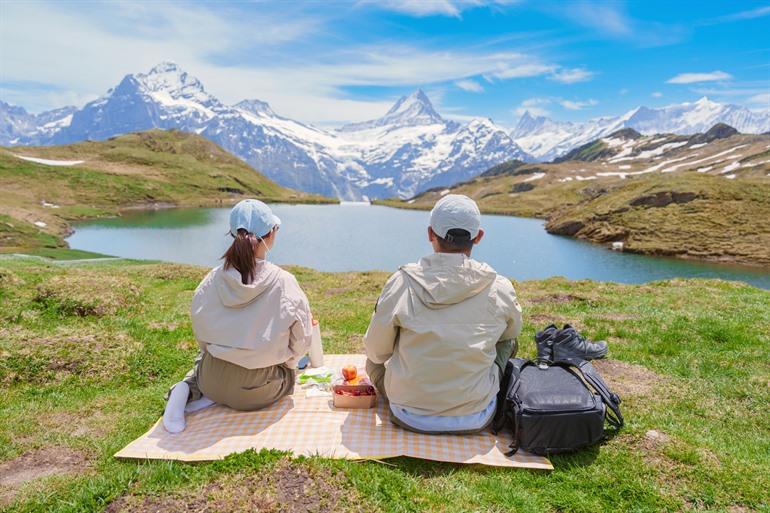 Picknicken aan de Bachalpsee