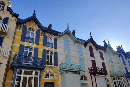Pittoreske huizen in Engels-Normandische stijl in Wimereux