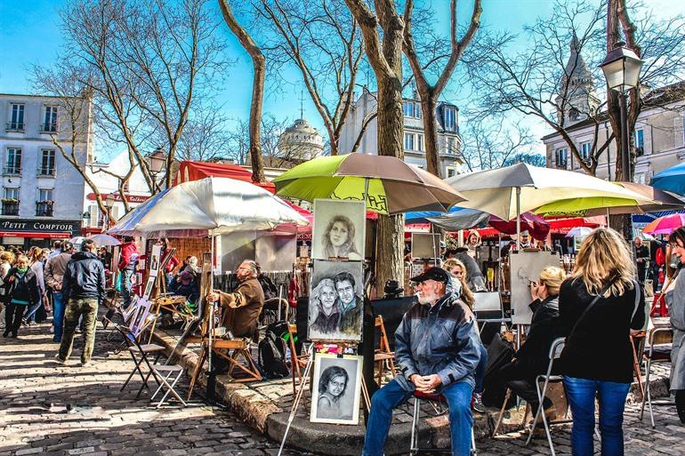 Place du Tertre, het kunstzinnige hart van Parijs