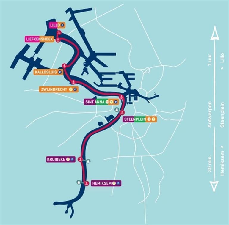 Planning De Waterbus Antwerpen
