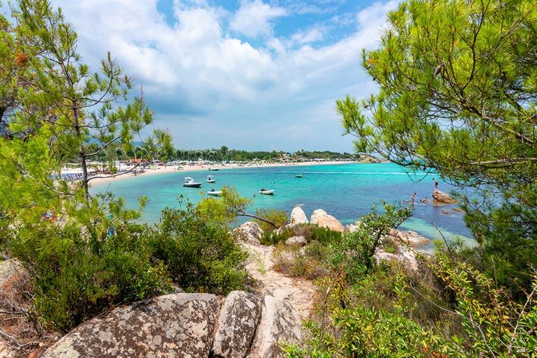 Platanitsi beach op het schiereiland Sithonia