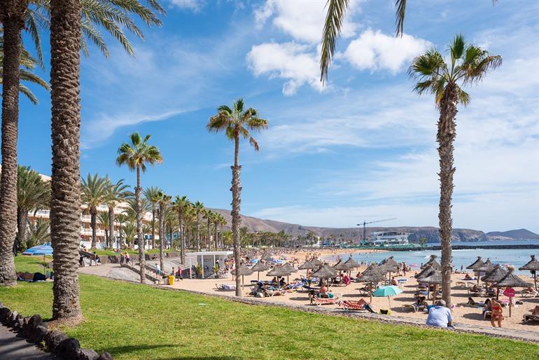 Playa de las Vistas op Tenerife