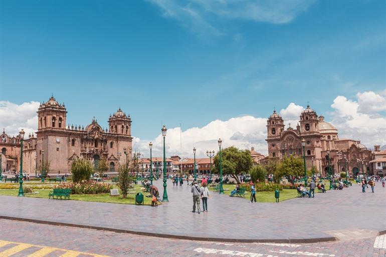 Plaza Mayor in het centrale centrum van Cuzco