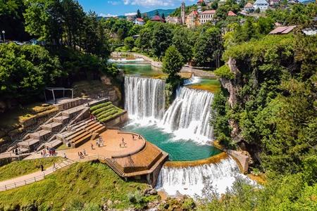 Pliva watervallen in Jajce