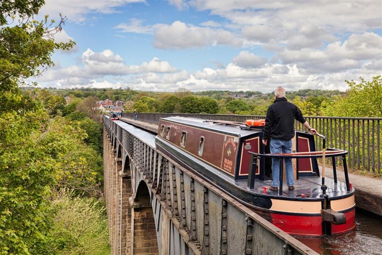 Pontcysyllte Aqueduct in Wales 
