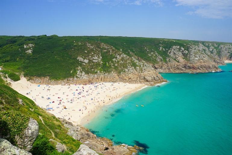 Porthcurno beach