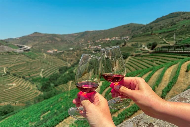 Portwijn proeven in de Douro-vallei