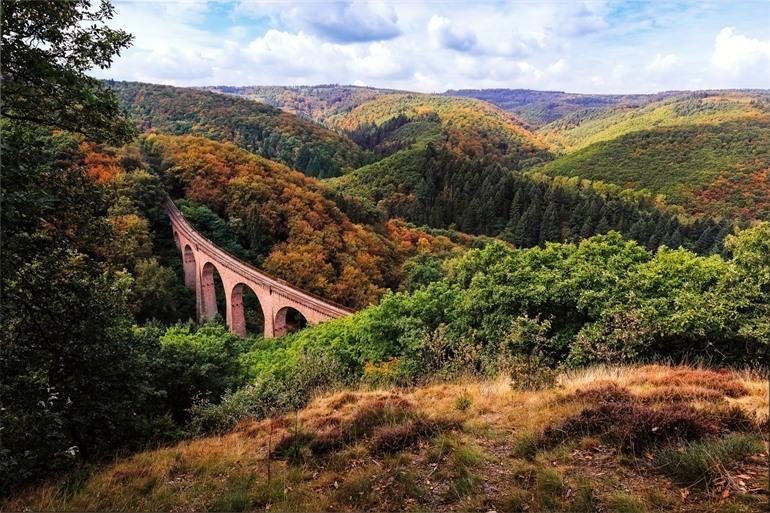 Prachtig uitzicht over het Hubertusviadukt