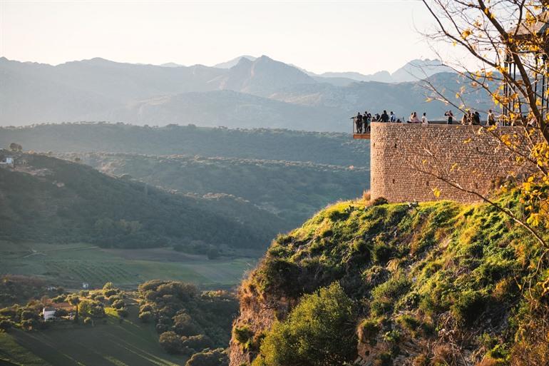 Prachtig uitzicht vanaf Mirador de Ronda