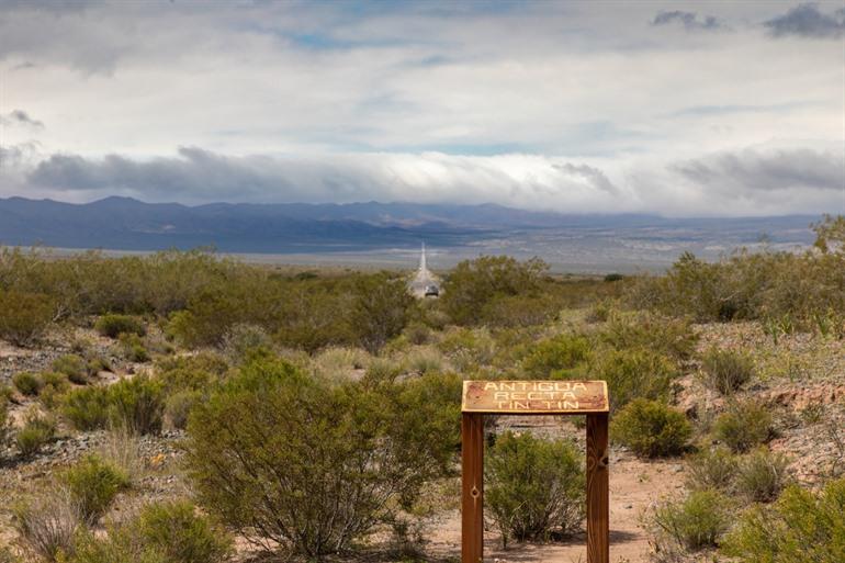 Prachtig zicht op de rechtlijnige baan