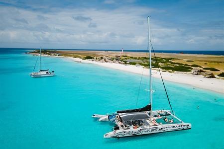 Prachtige witte zandstranden van Klein Curaçao