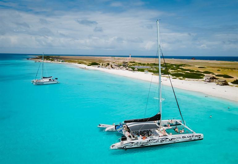 Prachtige witte zandstranden van Klein Curaçao
