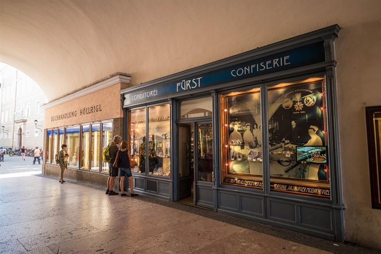 Proef de beroemde Mozart Kügel bij Furst in Salzburg