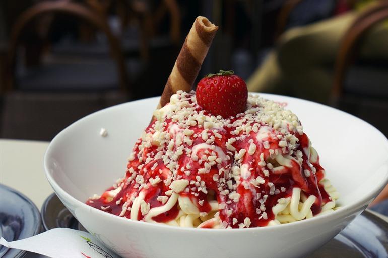 Proef het befaamde Spaghetti-Eis, Mannheim