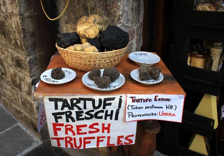Proef truffels uit Umbrië