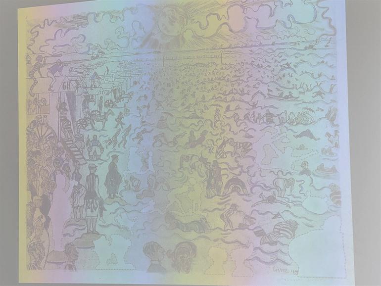 Projectie van De Baden van Oostende, James Ensormuseum