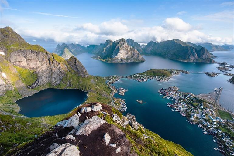 Reinebringen uitzicht, Noorwegen