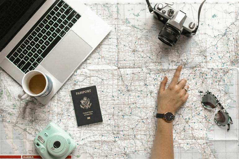 reisdocumenten en locatie