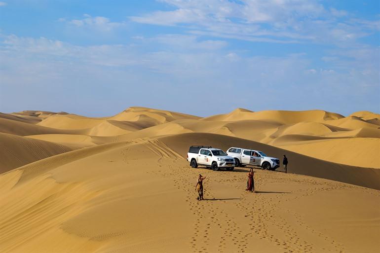 Rijden door de duinen van Swakopmund